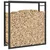 Stalak za drva za ogrjev mat crni 80x28x86 cm čelični