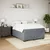 Vidaxl Box spring postelja z vzmetnico temno siva 160x200 cm žamet