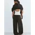Pull&Bear Hlače temno rjava