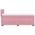 Vidaxl Box spring postelja z vzmetnico roza 90x200 cm žamet