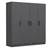 Hanah home Ormar Kale 180x210x52cm Antracit
