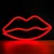 NEON PLASTROL Neon LED Usta z USB - Rdeča