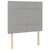 vidaXL Box spring postelja z vzmetnico LED sv. siva 100x200 cm blago