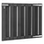 Vidaxl Vrtna vrata WPC 100x80 cm siva