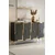 Hanah Home komoda Seza 120, 120 cm, antracit / zlatna