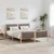 Vidaxl Kovinska posteljna konstrukcija Rjava in taupe 150 x 200 cm