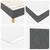 Vidaxl LED Box Spring Postelja Temno siva 160 x 200 cm blago