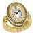 Bulova 97L188 Ring Watch Ladies 17mm 3ATM, Adjustable Strap 18,5 +4 mm