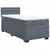 vidaXL Box spring postelja z vzmetnico temno siv 90x190 cm žamet
