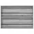 Polica za časopise s policom 2 pcs Siva Sonoma 100 x 12 x 70 cm