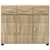 Kreveta s policom FLORIN Sonoma hrast 88,5 x 30,5 x 73 cm
