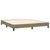 Vidaxl Box spring postelja z vzmetnico taupe 160x200 cm blago