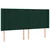 Vidaxl Box spring postelja z vzmetnico temno zelena 160x200 cm žamet