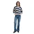 TOM TAILOR DENIM Majica mornarska/bela