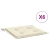 Den Blazine za vrtne stole 6 kosov krem 40x40x3 cm blago