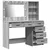 Toaletni stol S LED lampica Svijetlo siva 78.5 x 41 x 135 cm