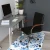 Decormat Podloga za stol Blue watercolor 140x100 cm 15 cm