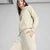 Puma ESS SMALL NO. 1 LOGO COMFORT STRAIGHT PANTS TR OP, ženske hlače, bež 684979