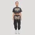 GymBeam Women‘s Abyss Cropped T-shirt Charcoal