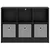 Kreveta s ladicama Crni hrast 73,5 x 22,5 x 53,5 cm