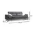Atelier del Sofa Trosed Frido 92x79x225cm Antracit