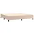 Vidaxl Box spring postelja z vzmetnico kapučino 200x200 cm um. usnje