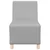 Modularna sofa bez naslona za ruke, siva, 55 cm, tkanina
