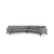 Kristal 3+Corner+3 - Light Grey Light Grey Corner Sofa-Bed
