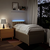 vidaXL vidaXL Box spring postelja z vzmetnico krem 100x200 cm blago, (21291387)
