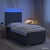 vidaXL Postelja boxspring z vzmetnico Temno siva 100 x 200 cm Blago