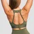 GymBeam Combat Sports Bra Olive Grey
