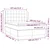 Vidaxl Box spring postelja z vzmetnico krem 140x190 cm blago