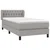 Vidaxl Box spring postelja z vzmetnico svetlo siva 90x190 cm blago