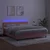 Vidaxl Box spring postelja z vzmetnico LED roza 160x200 cm žamet