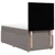 Vidaxl Box spring postelja z vzmetnico taupe 90x190 cm blago