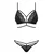 Sexy set 2-delni Diyosa crne boje - S/M