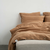 Rjava enojna lanena posteljnina 140x200 cm – Linen Tales