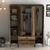 HANAH HOME Garderober Kumsal PTP Walnut