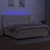 Vidaxl Box spring postelja z vzmetnico LED krem 200x200 cm blago