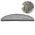 Prostirke za stepenice 15 kom 56x17x3 cm svijetlo sive poluokrugle