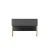 Hanah Home Komoda Luxe 120x80x30cm Zlatno-Antracit