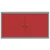 Ormar za alate s policom Crvena i siva 100 x 20 x 55 cm
