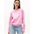 Tommy Jeans Majica ESSENTIAL roza/bela
