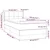Vidaxl Box spring postelja z vzmetnico temno rjava 90x200 cm blago