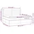 Vidaxl Box spring postelja z vzmetnico modra 200x200 cm blago