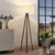 OPVIQ AYD 2935 Podna lampa, Drvena, E27, Krem
