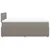 Vidaxl Box spring postelja z vzmetnico taupe 120x190 cm blago