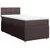 vidaXL vidaXL Box spring postelja z vzmetnico temno rjava 80x200 cm blago, (21304786)