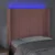 LED uzglavlje ružičasto 93x16x118/128 cm baršunasto