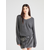 VERO MODA Pulover VMLEAF temno siva